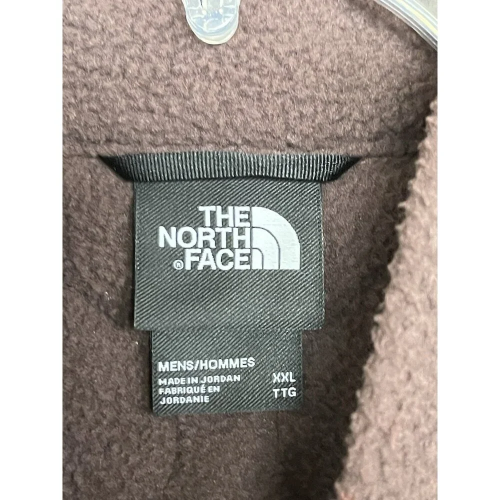 The North Face Mens Size XXL 2XL Royal Arch Vest Full Zip‎ 2-Pocket Brown Orange